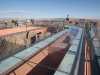 Each glass panel on the Grand Canyon glass overlook weighs about 1,800 pounds, or about 818 kilograms.