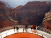 The skybridge extends 70 feet past the edge of the Grand Canyon wall.